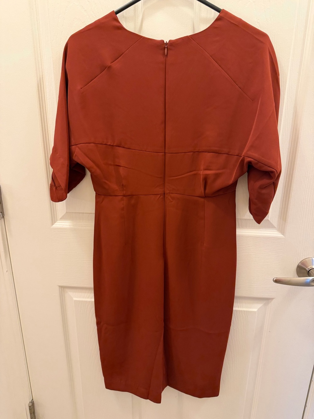 Banana Republic Rust V-Neck Midi Dress - Picture 2 of 6